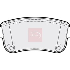 RENAULT ZOE 2012 Bremsbeläge Hinten APEC R90 PAD2119