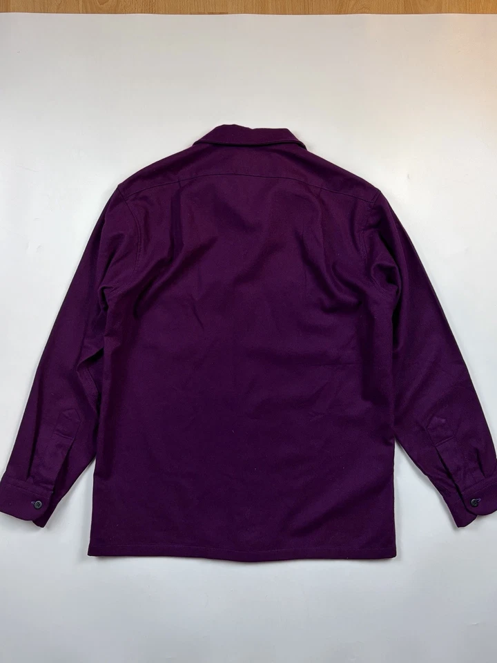 Vintage Pendleton Purple Virgin Wool Overshirt - Size Medium - Image 4 of 4