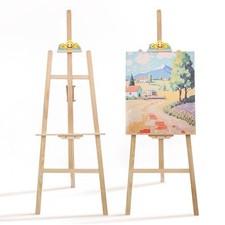 Wooden Easel Stand for Sign and Painting - Adjustable Artist Easel for Art Deco