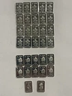 Over 1 Troy Ounce (1.0278) - 32 x 1g .999 Fine Silver Bullion Crossed Key/Knight