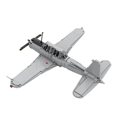 MOC: BT-13A Basic Trainer Aircraft Model Building Toys Set 918 Pieces DIY