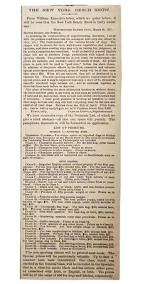 1877 New York Bench Dog Show Westminster Kennel Club Results Article Clipping