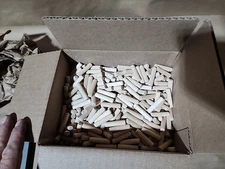 8 X 35mm (5/16" x 1 3/8") Fluted Wooden Dowels Qty 1000