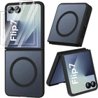 Case + 2X Tempered Glass For Samsung Galaxy Z Flip 7 Screen Protector MagSafe Case 9H