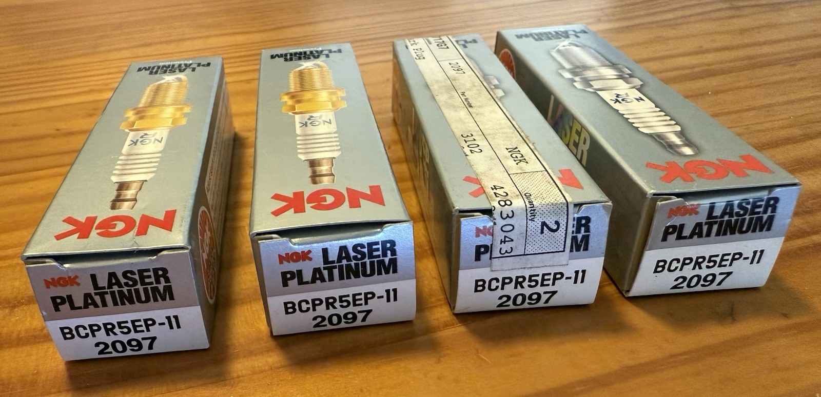 Laser Set of 4 Spark Plug for BCPR5EP-112097 Vh8