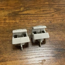 ✅2x GREY Sun Visor Clip for Mercedes C E S CL W203 W202 W220 W140 W210#️⃣0155
