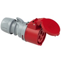 16A 4P 400V Portable Steckdose Rot IP44 Turbo Shark 214-6TT