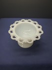 Vintage Anchor Hocking Milk Glass Old Colony  Lace Edge Sherbet Small Compote — photo 2