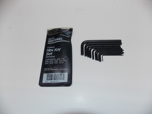 SEARS CRAFTSMAN 11-TEILIGES HOHLES SCHRAUBENSCHLÜSSEL-SORTIMENT 946693 HERGESTELLT IN USA