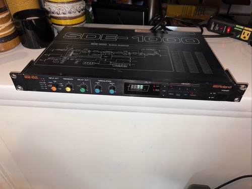 Roland SDE-1000 Digital Delay Rackmount Vintage Effect Unit Tested & Working