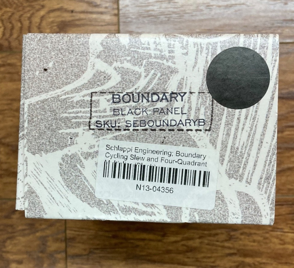 Schlappi Engineering Boundary (Black) - Excellent Condition