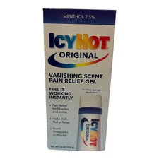 Icy Hot Vanishing Scent Pain Relieving Gel (2.5 Oz) exp 09/26