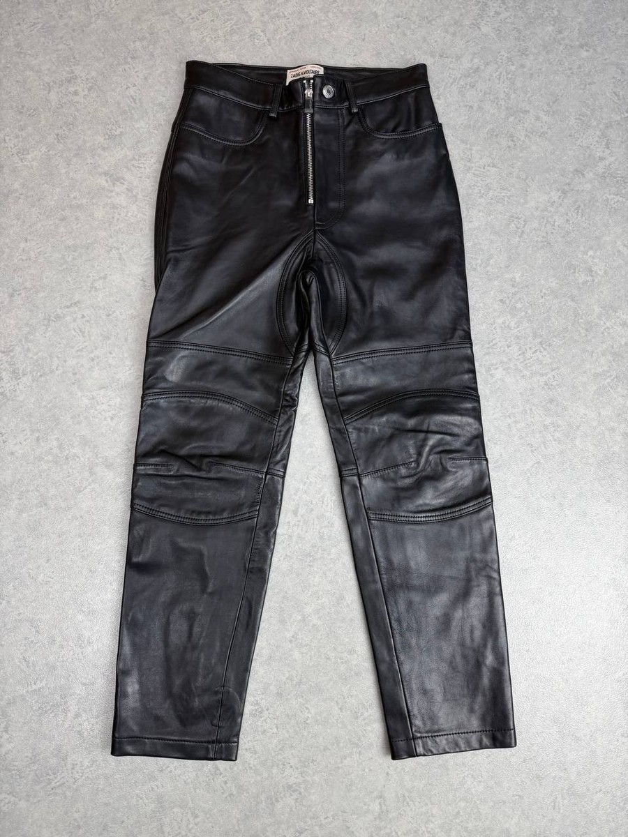 Zadig & Voltaire Punk Cuir Leather Pants Size 34 Duties Paid (USA