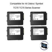 New BT-000318-01 Rechargerable Battery for Zebra TC77 TC55 TC70 TC72 TC75 -4Pack