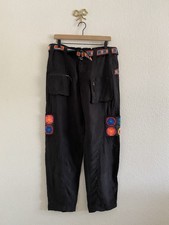 Johnny Was Biya Pintora Crochet Pocket Cargo Pants Size M Boho