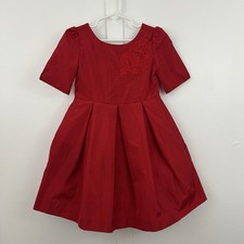 Janie  Jack childrens girls dress red holiday christmas size 3