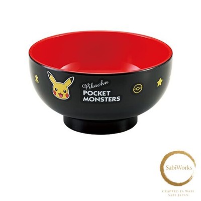 New Skater Painted Soup Bowl 250ml Pokemon Pikachu Face for Children N6-A