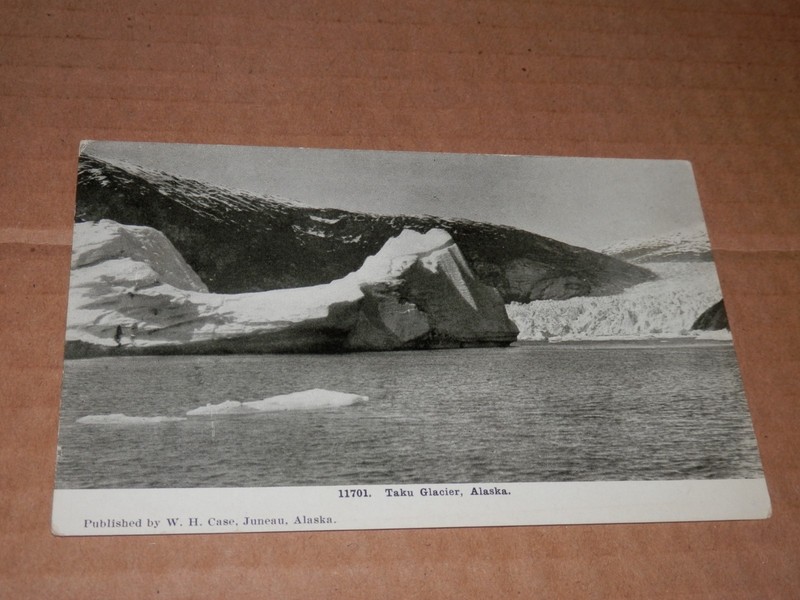 TAKU GLACIER ALASKA - 1910'S-1920'S ERA POSTCARD - JUNEAU ALASKA