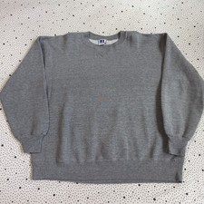 Vintage 1990s Russell Athletic Sweatshirt Men's XL Gray Crew Neck Pullover Y2k