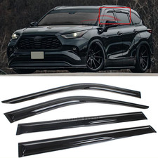 For 2008-2013 Toyota Highlander Window Visor Vent Shade Rain Guards Qxgemmndoqum