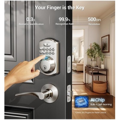 Easy Installation Fingerprint Lock -  Waterproof