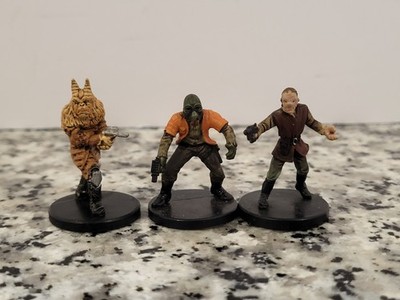 Gotal Mercenary 44/60 Ponda 24/60 Evazan 17/60 Miniatures STAR WARS B1