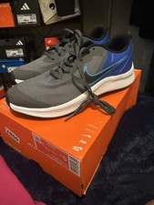Nike Star Runner 3 GS Boys' Lace Up Sneakers Gray Blue Size 5Y