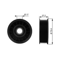 Umlenk-/FüHrungsrolle Keilrippenriemen Drivealign™ Gates T38009 FüR Chevrolet XJ