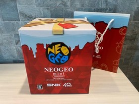 SNK Neo Geo Mini Console Christmas Limited Edition W/Paper Bag Japan Import New