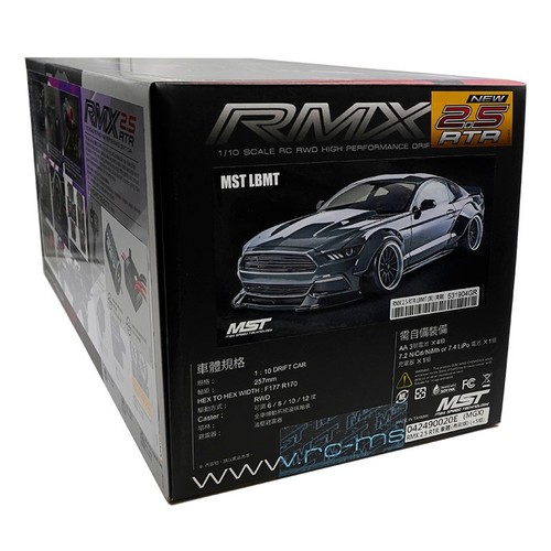MST 1/10 RMX 2.5 LBMT Grey Body Brushed RWD RTR Drift RC Car On Road #531904GR - 第 4/16 張圖片