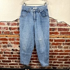 Vintage Calvin Klein Jeans Size 30 Light Wash High Rise Tapered Leg USA 90s