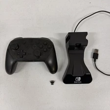 Nintendo Switch Official OEM Wireless Pro Controller w/ PowerA Charging Base