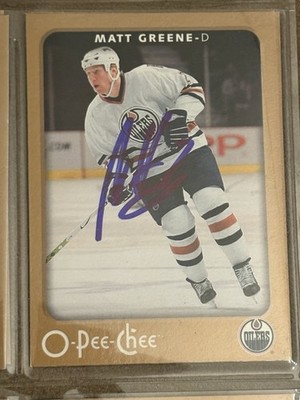 Signed Matt Greene Oilers 2006/07 OPC O-PEE-CHEE Auto Card Wow!