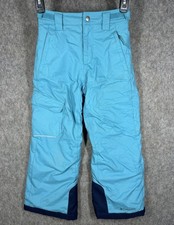 Columbia Bugaboo Youth Small Snow Pants Omni Heat Omni Tech Blue Ski