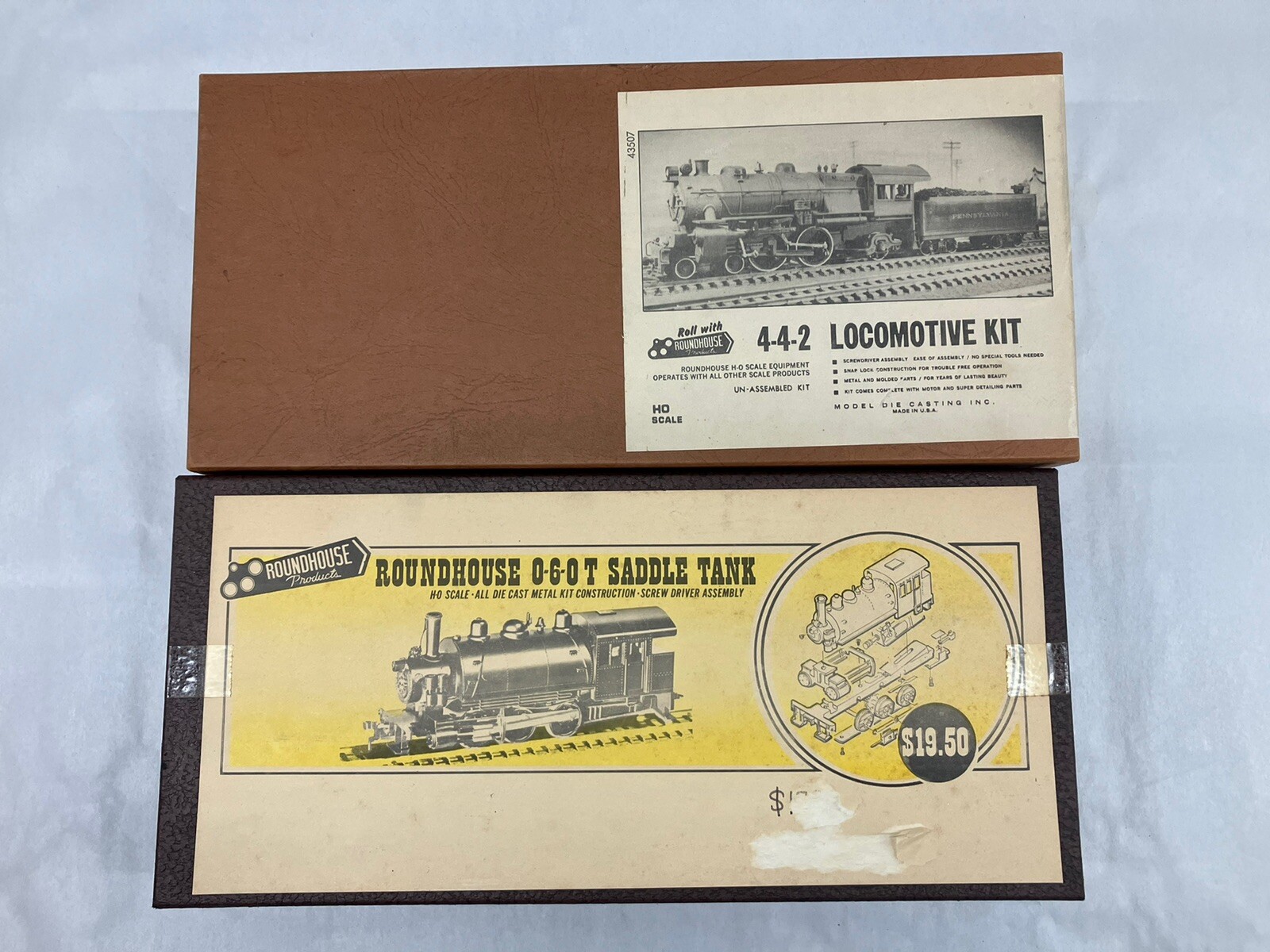 2 Vintage Roundhouse HO Steam Kits 442 + 060 Saddle Tank