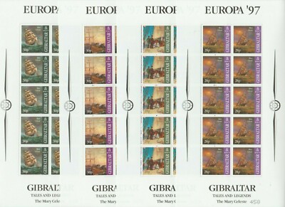 s39817 GIBRALTAR 1997 MNH ** EUROPA CEPT MSx4