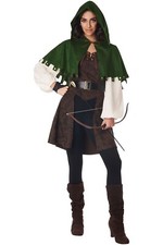California Costume Legendary Robin Hood Women Outfit Medieval Sz S-Missing Glove