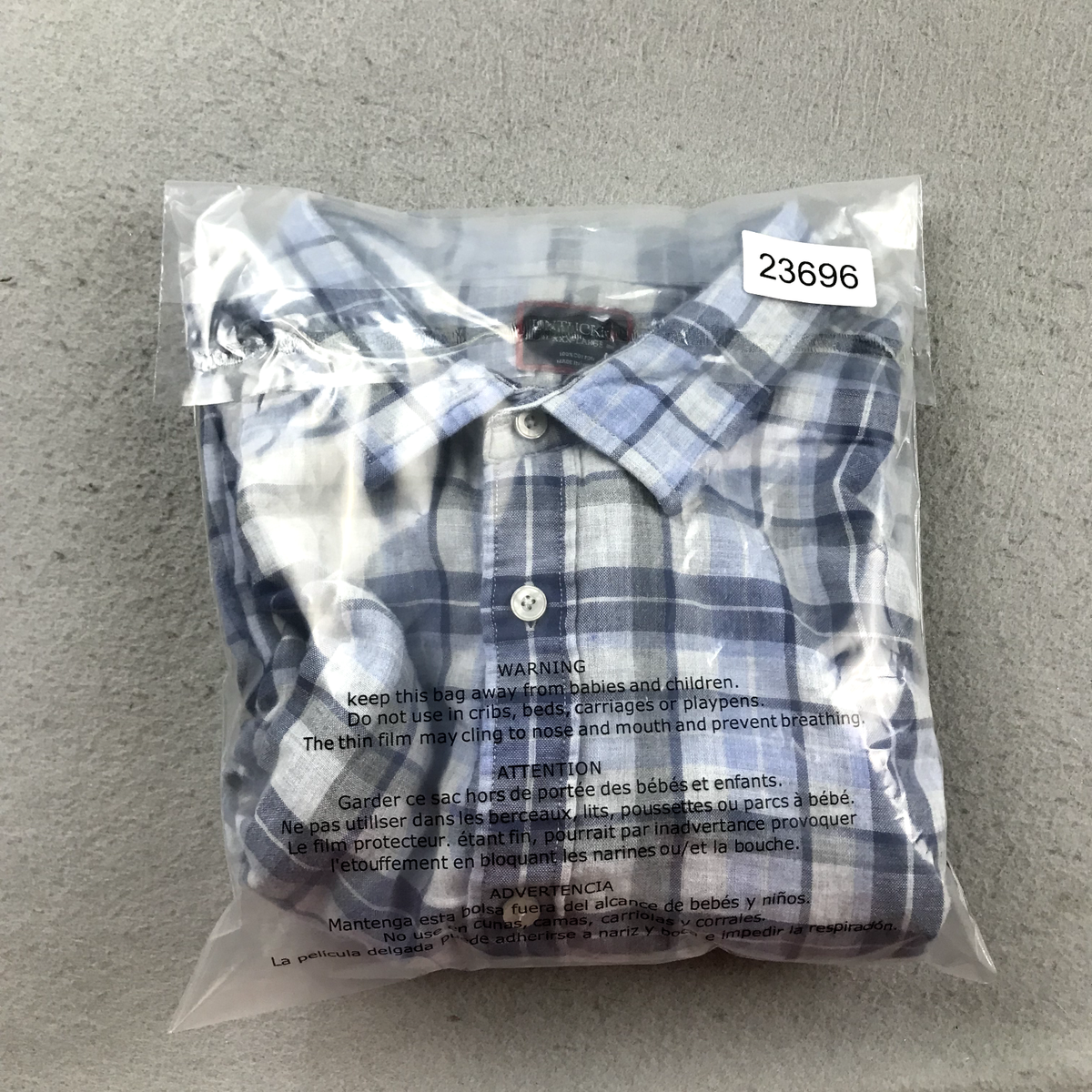 Untuckit Benjamin Shirt Mens XXXL Blue Plaid Cotton Button Up
