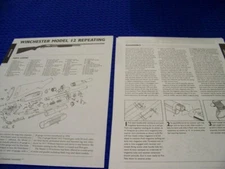 WINCHESTER MODEL 12 REP & 21 RIFLE..LEGEND/EXPLODED VIEW/DISASSEMBLY (271MM)