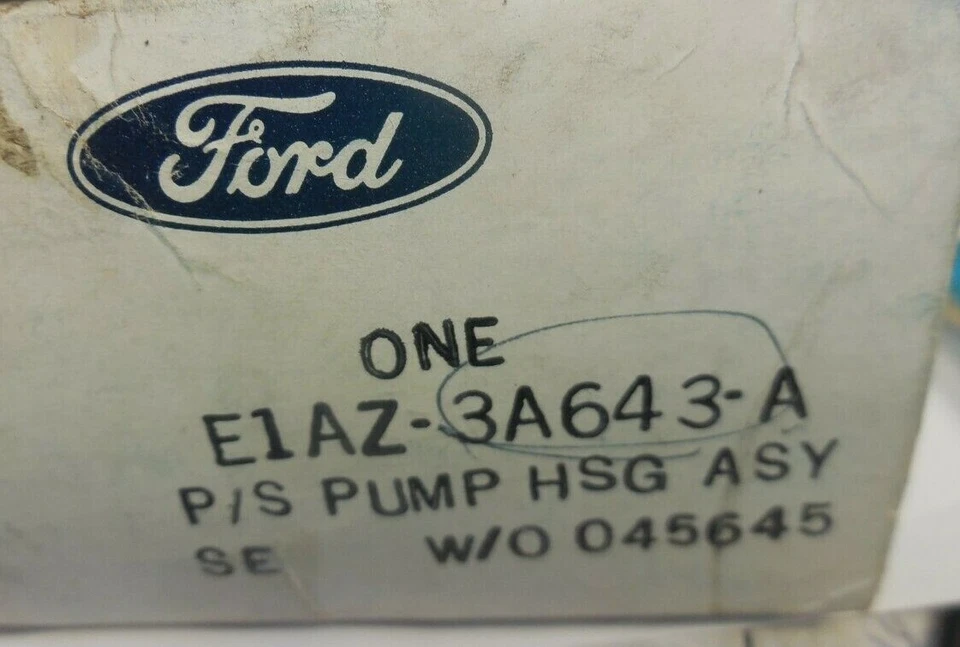 CARCASA BOMBA DIRECCIÓN ASISTIDA FORD MUSTANG 1980-1988 E1AZ-3A643-A Foto 2 de 2