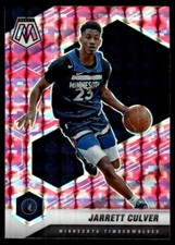 Jarrett Culver Pink Camo 2020-21 Panini Mosaic #176 NBA Card Minnesota