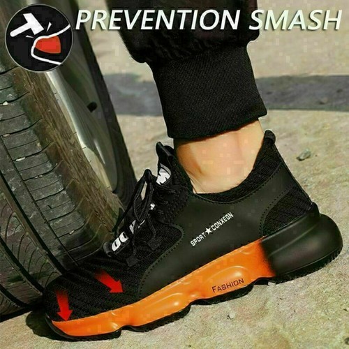 US Safety Shoes Mens Womens Outdoor Work Boots Steel Toe Cap Sneakers Protective - Picture 7 of 24