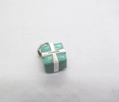 Authentic Tiffany & Co Sterling Silver Blue Enamel Box Gift Box