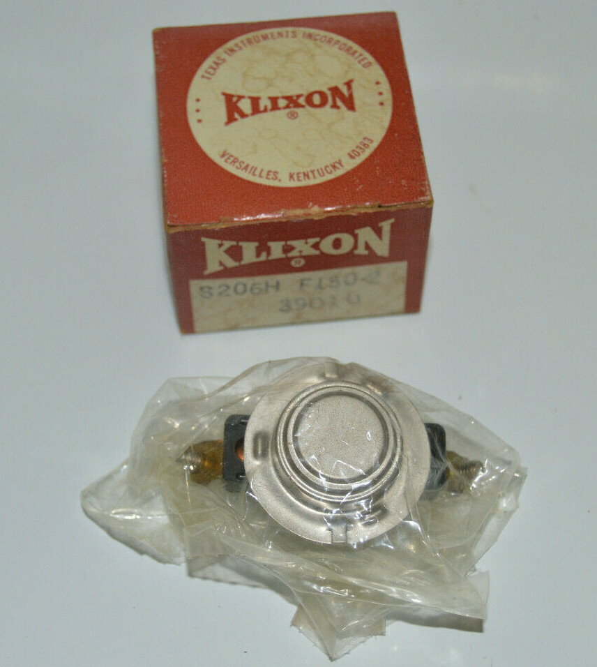 KLIXON S206H, F1502 Fan Limit Switch 39010, NEW eBay