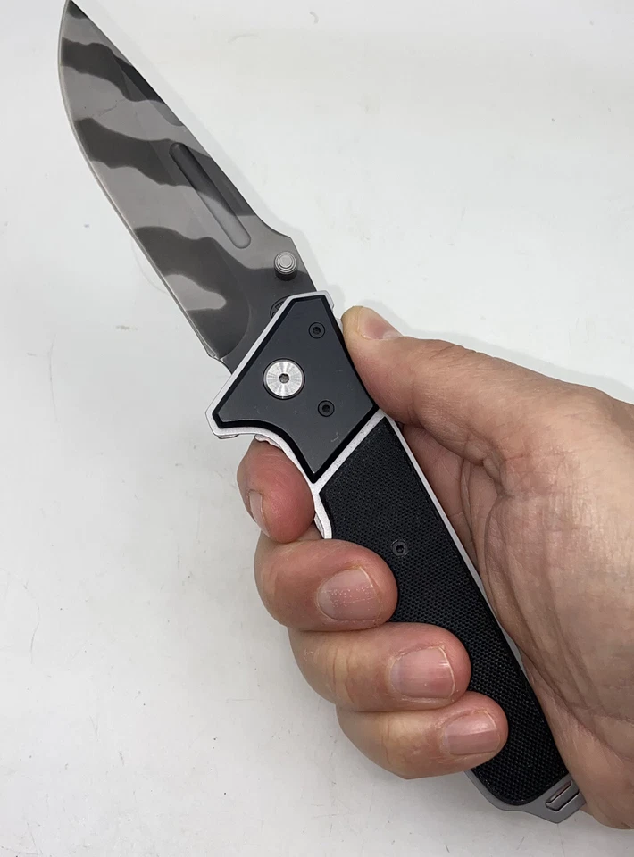 Frost Cutlery Tiger Stripe 3.75”  Straight Blade Heavy Duty EDC Frame Lock 9.25” - Image 3 of 4