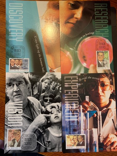 1995 ➖ AUSSIE MAXI CARDS ➖ AUSTRALIAN MEDICAL SCIENCE ➖ SET (4)