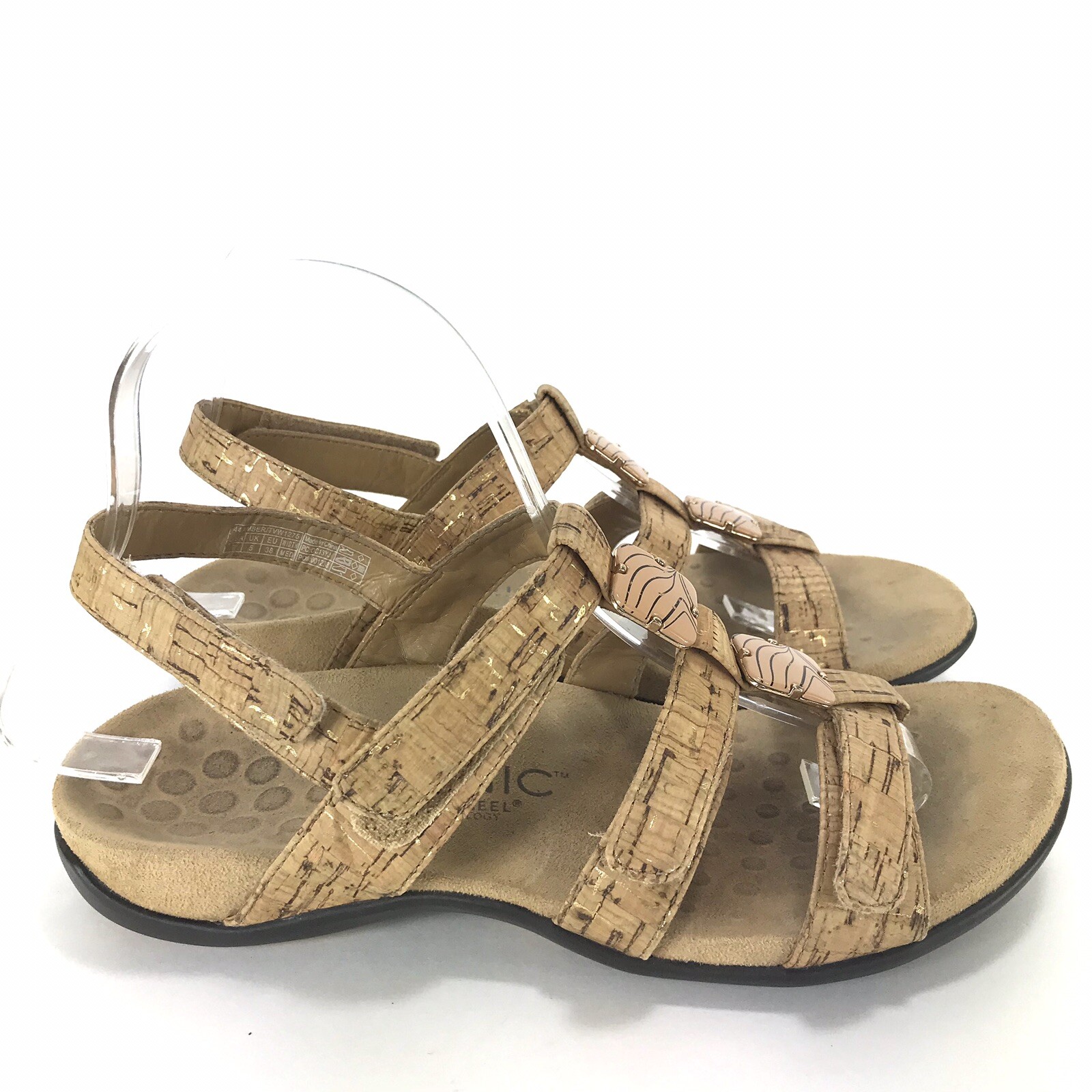 Vionic Amber Women's Adjustable Strap Sandals Tan… - image 4