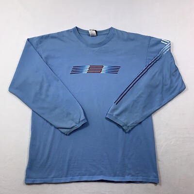 Vtg Nike Air Jordan Shirt Mens Large Striped Center Logo Long