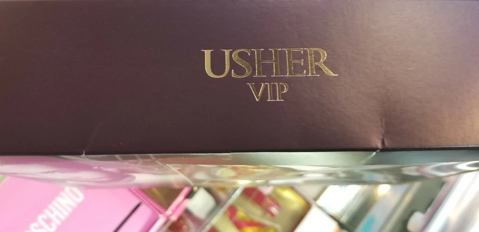 Usher VIP Juego de regalo de 2 piezas 1 oz 30 ml EDT + 3,4 oz 100 ml para después del afeitado NUEVO para hombres Foto 2 de 4