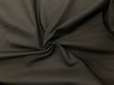BLACK STRETCH COTTON SATEEN FABRIC Dress Clothing Material 97% COTTON 3%  SPANDEX | eBay